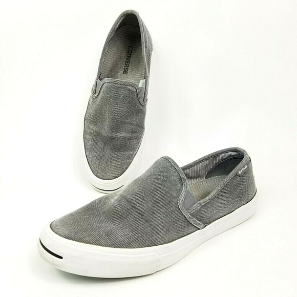 Converse Other - Converse Jack Purcell Slip On Gray Shoes Low Top